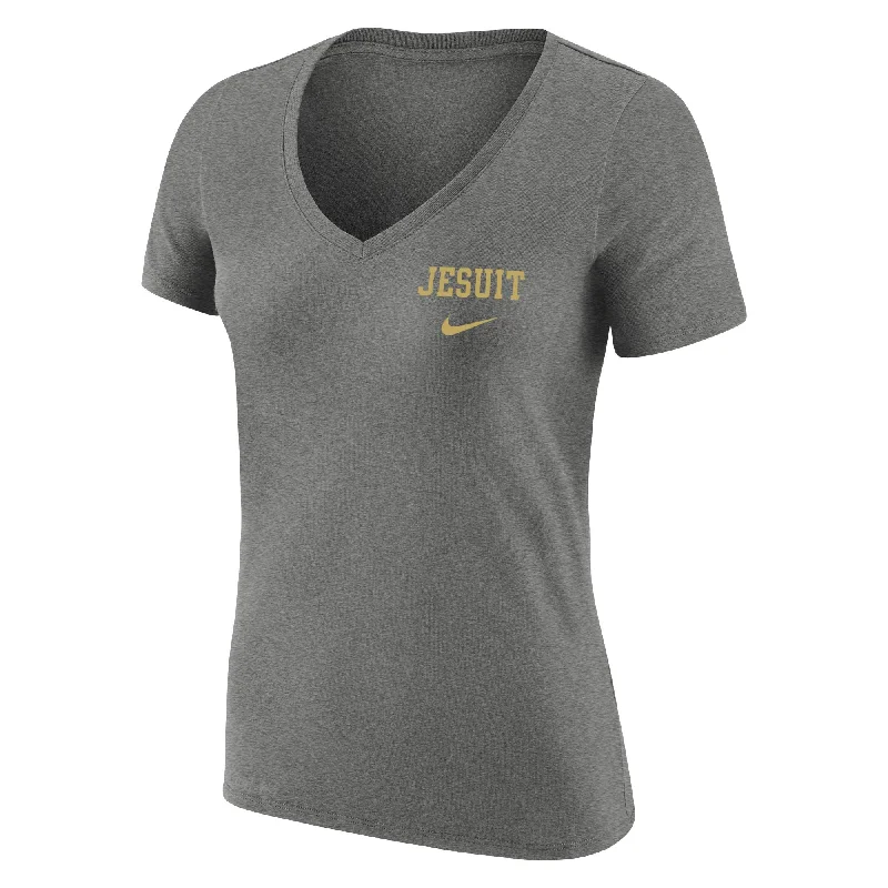 Nike Womens Dri-Fit Cotton V-Neck Tee