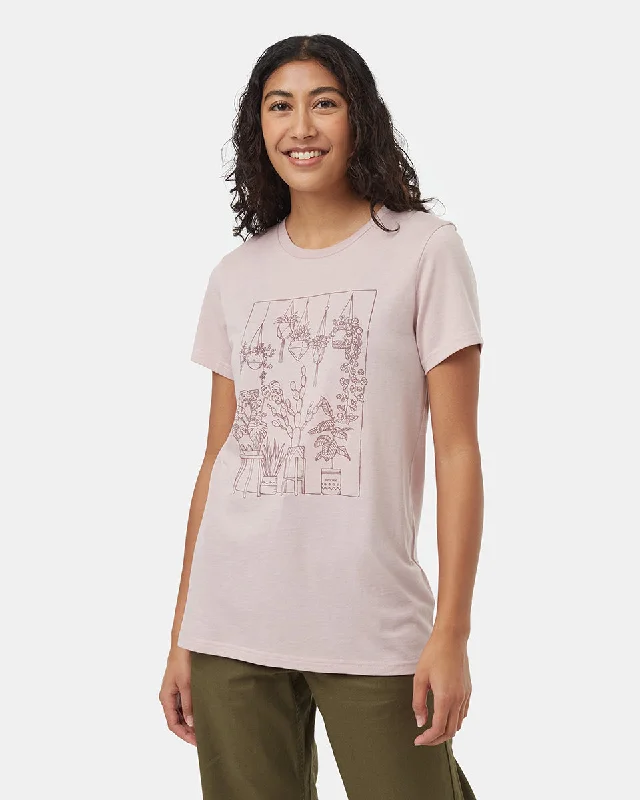 Plant Club T-Shirt Ribbed T-Shirt High Neck Heavyweight