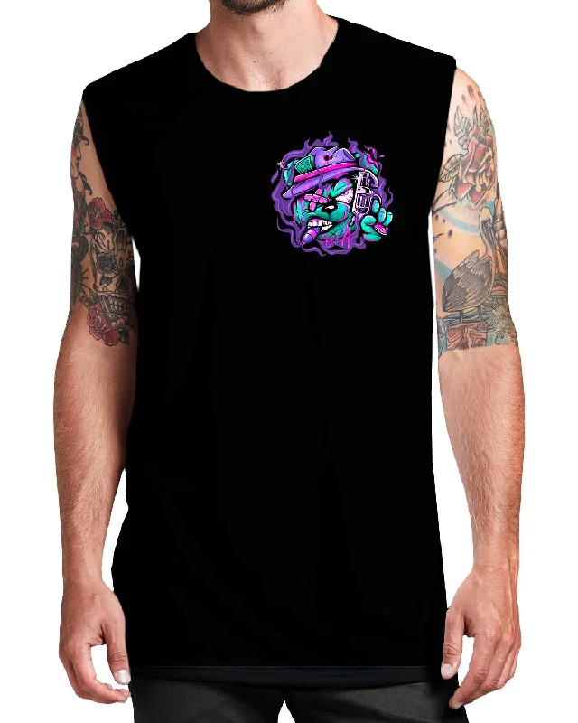 Point.Blank Headshot Muscle Tee Fleece Nylon Spandex