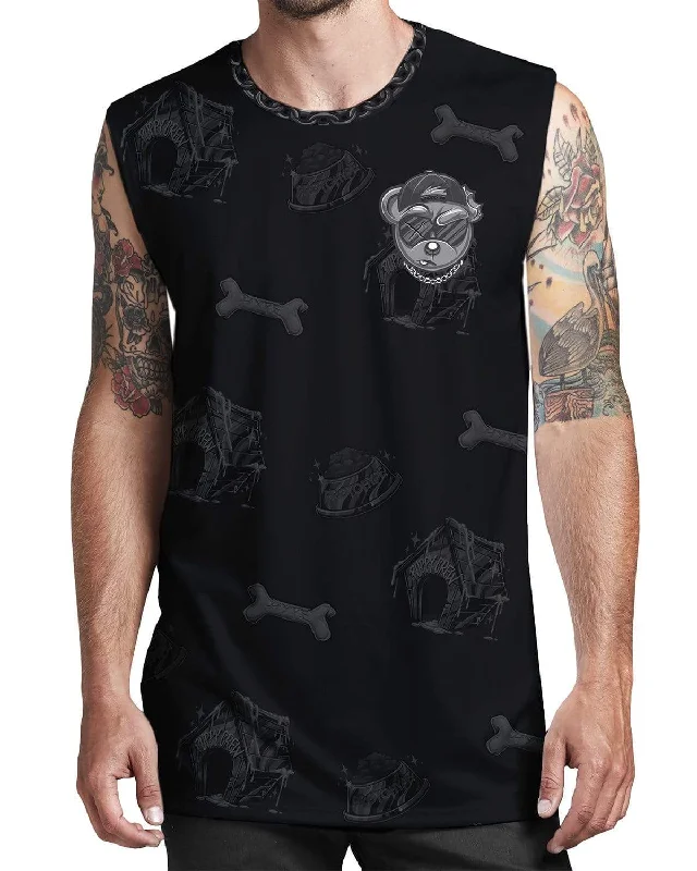 Protohype Black Lab Muscle Tee Welt Pockets Slit Pockets