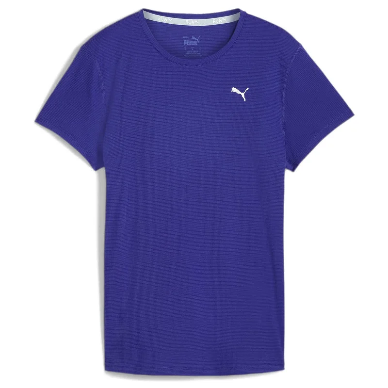 Puma Run Favourite Velocity Tee - Womens - Lapis Lazuli Solid Print Embellished