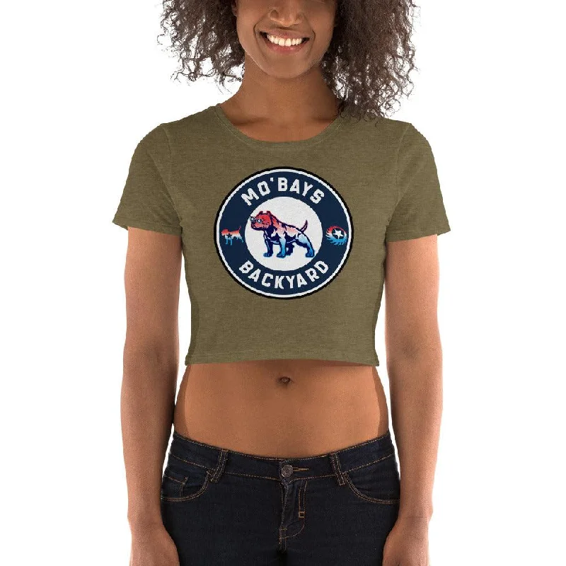 Round Women’s Crop Tee Houndstooth Herringbone Solid