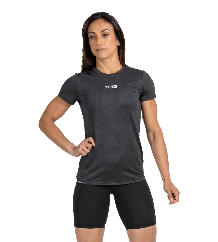 Sabre Gym Tee - Charcoal Spandex Blend Rayon Blend Denim Blend