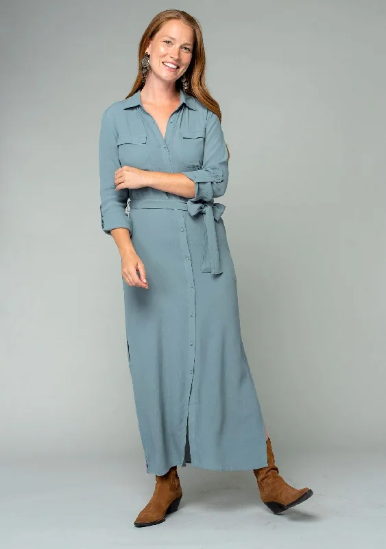 Sandrine Maxi Shirt Dress