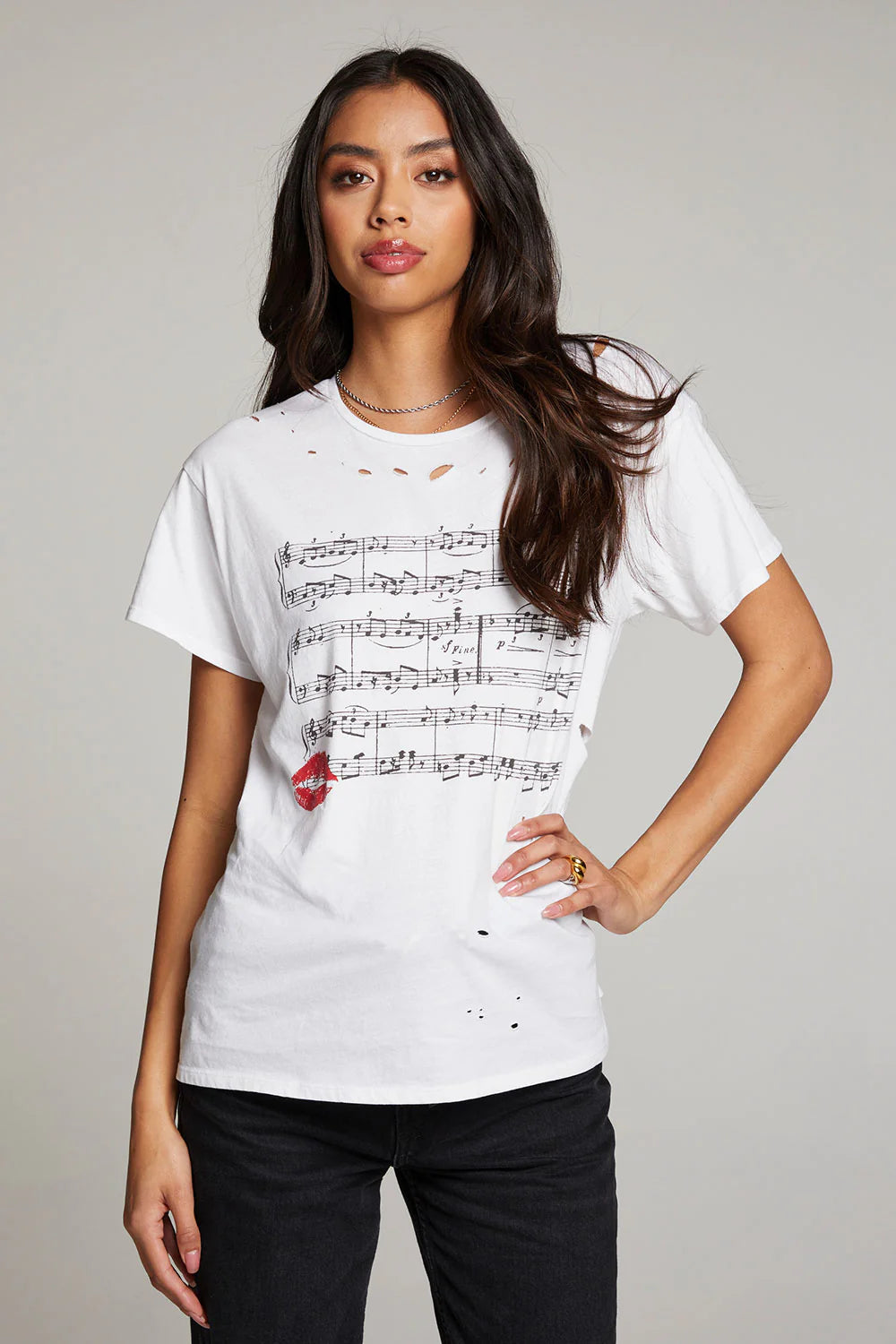 Sheet Music Tee Satin Fabric Silk Fabric Chiffon Fabric