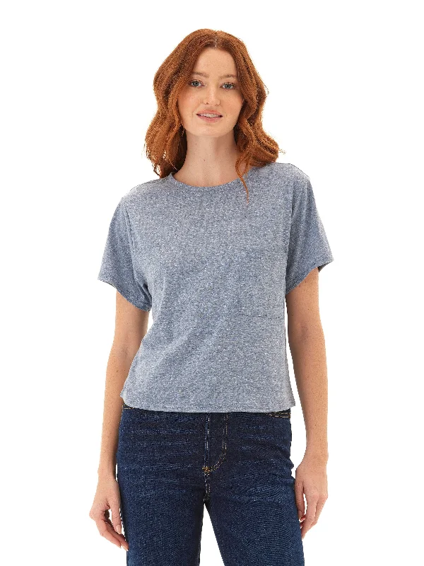 Shelbie Triblend Jersey Pocket Tee