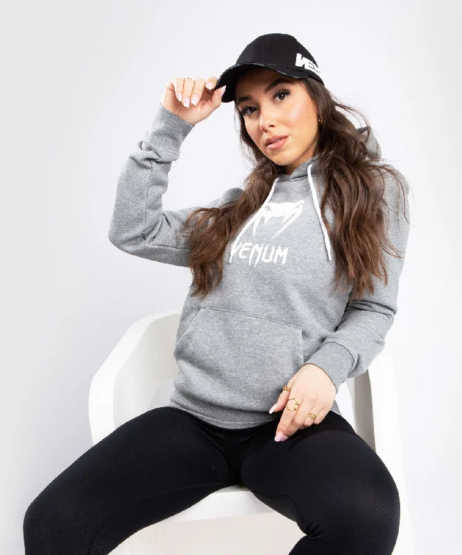 Sweatshirt à Capuche Venum Classic - Pour Femme - Gris Chiné Clair Layered Multi-layer Single Layer