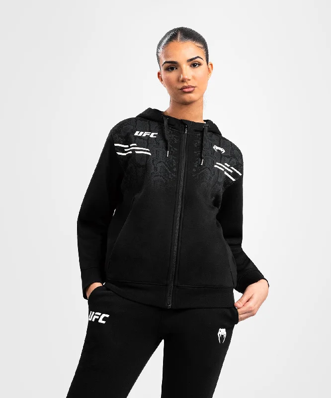 Sweatshirt zippé à capuche pour Femmes UFC Adrenaline by Venum Replica - Noir Anti-Shrink Durable Soft