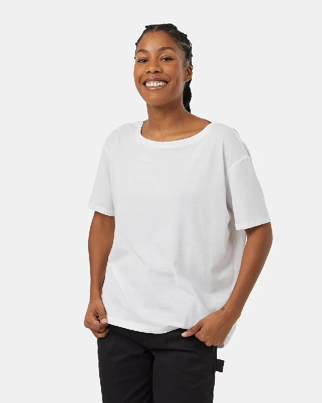 TreeBlend High Low T-Shirt Spandex Blend Rayon Blend Denim Blend