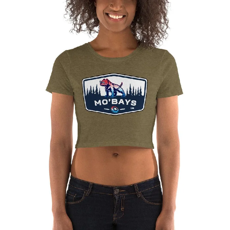 Wildlife Women’s Crop Tee Mesh Canvas Denim