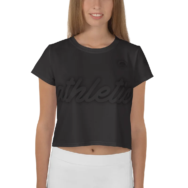 Women's Crop Tee - Black Out