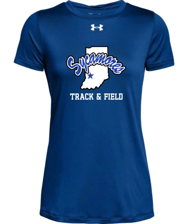 Women's Indiana State Sycamores Track & Field Under Armour® Tech Tee Modern Contemporary Chic