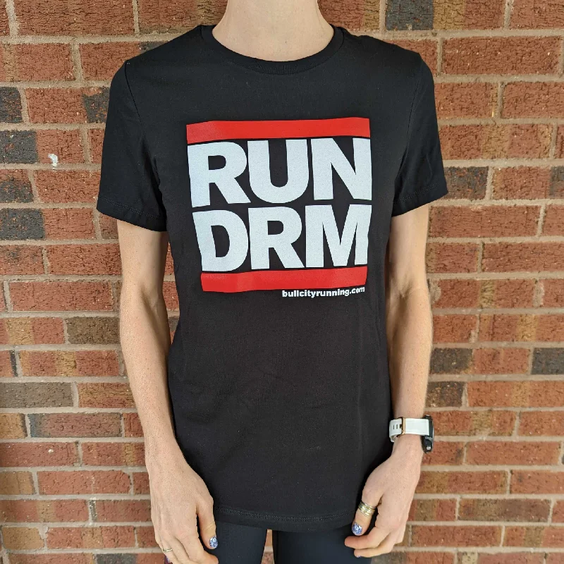 Women's Classic RUN DRM Tri-Blend Tee Welt Pockets Slit Pockets Flap Pockets