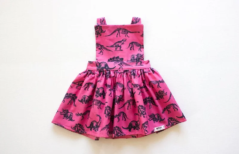 Baby Pinafore Dress in Dino