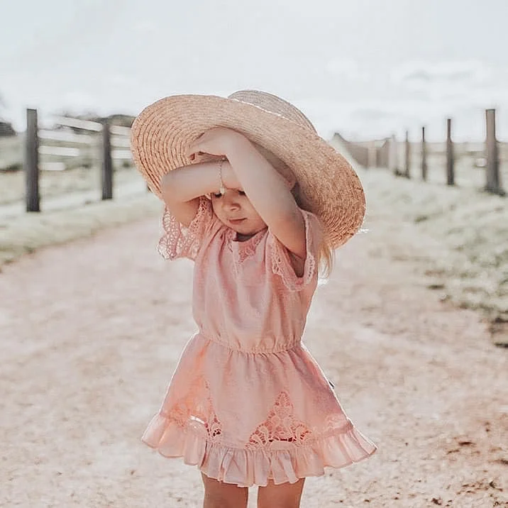 BOHO DRESS - ROSE PINK (size 12)