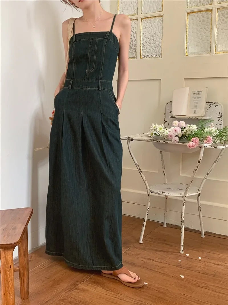 Denim Long Dress for Women