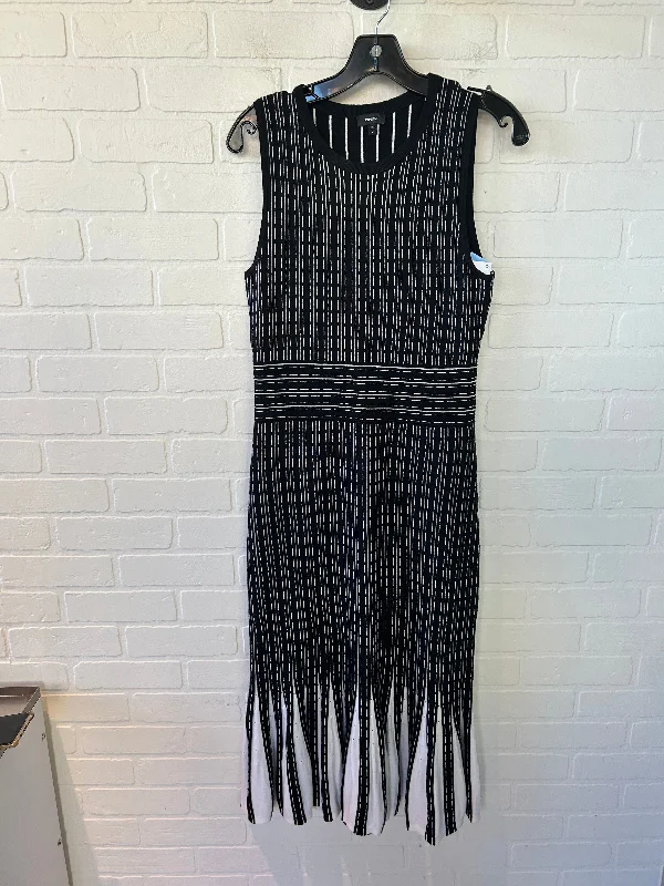 Dress Sweater By Express In Black & White, Size: M