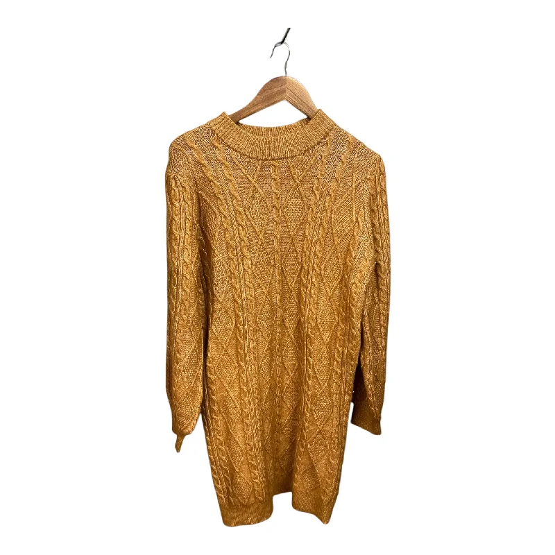 Dress Sweater By Ophelia Roe In Gold, Size: L