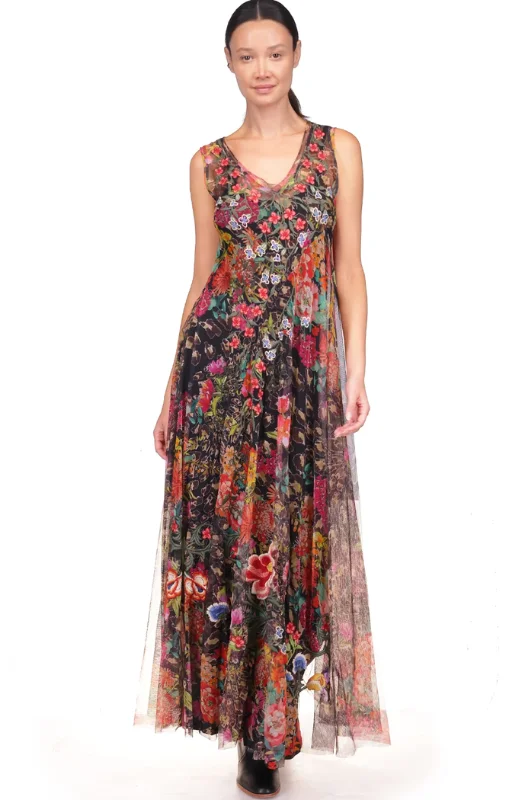 Johnny Was - Mazzy Bias Dress (Slip) - Wild Gardenia