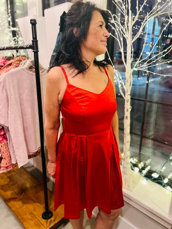 Molly Satin Stretch Ballerina Dress