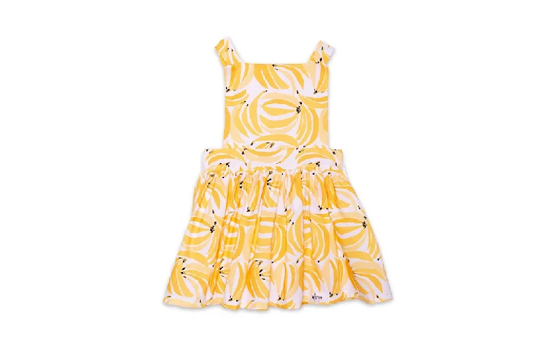 Girls Pinafore Dress in Bananas