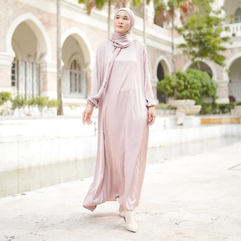 Sadine Silk Dress Nude Cream