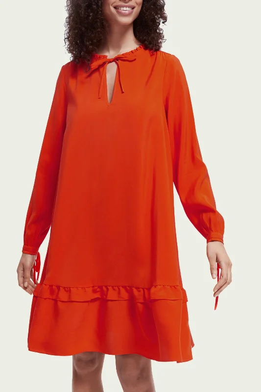 Scotch & Soda Short Straight Red Dress