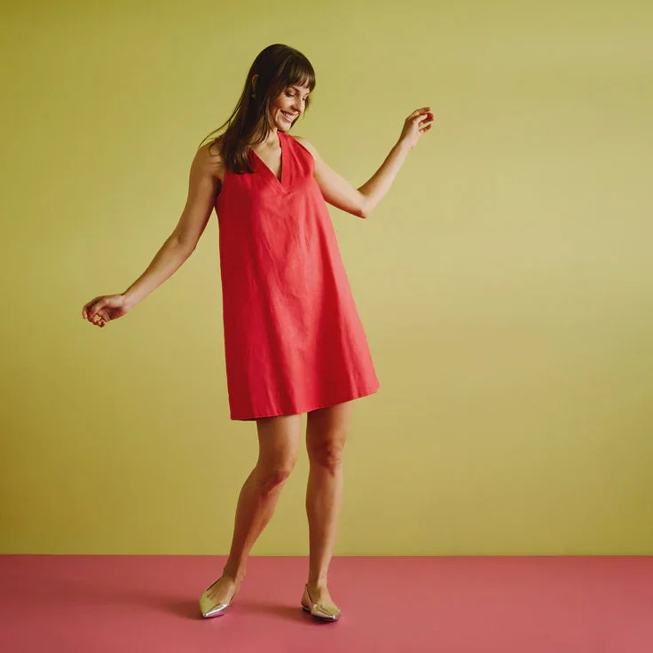 Sicily Dress - Coral
