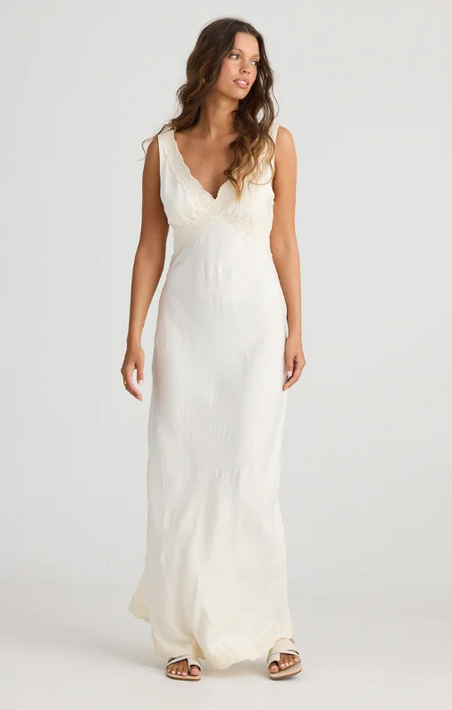 Talisman - Luca Dress - Ivory Jacquard - TA24326-1