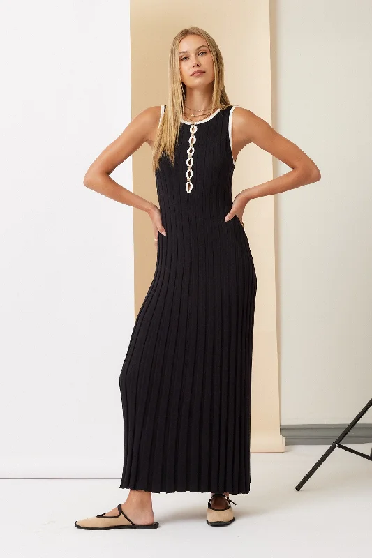 The Cori Contrast Knit Dress