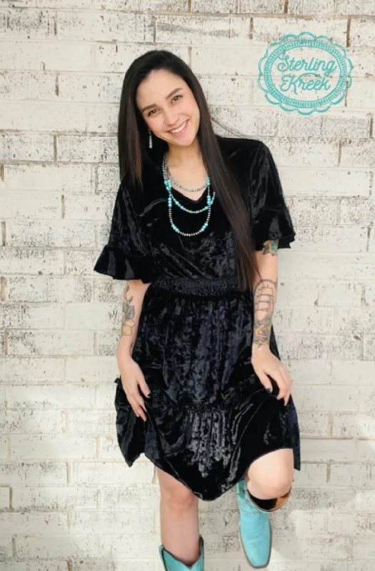 Black Velvet Dress