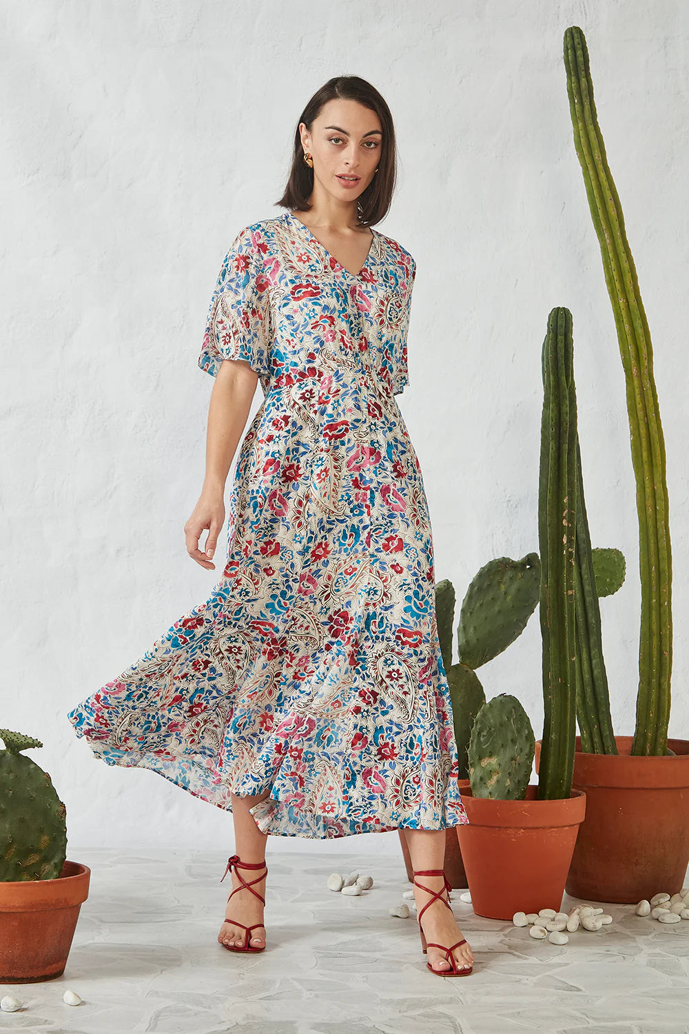 VERGE ROSETTA DRESS - PRINT