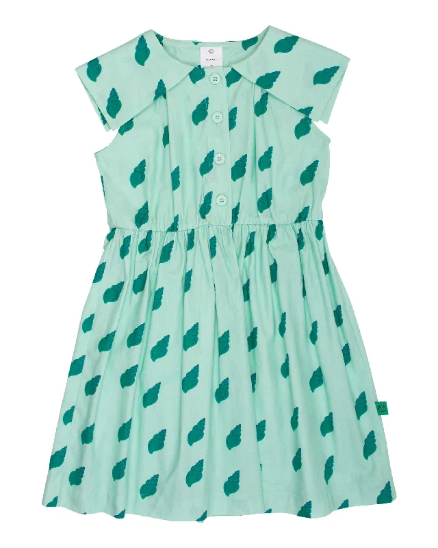 WYNKEN Sail Collar Sundress in Verdant Green