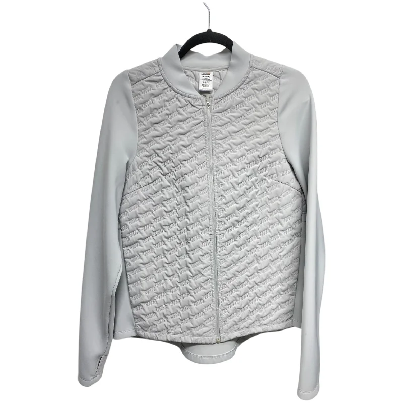 Athletic Jacket By Avia In Grey, Size: M