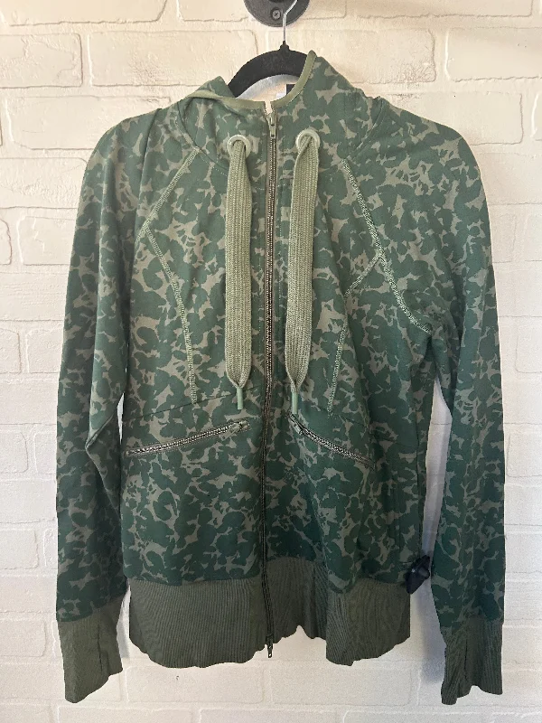 Athletic Jacket By Cabi In Green, Size: S