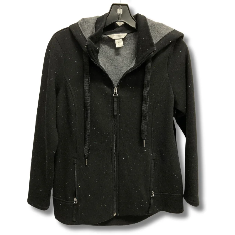 Athletic Jacket By Christopher And Banks In Black, Size: Sp Cotton Jacket Linen Jacket Terry Jacket Athletic Jacket By Christopher And Banks In Black, Size: Sp Cotton Jacket Linen Jacket Terry Jacket