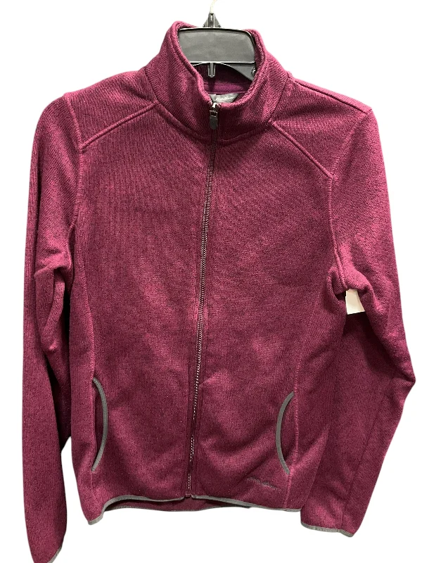 Athletic Jacket By Eddie Bauer In Red, Size: L Wool Jacket Cashmere Jacket Tweed Jacket