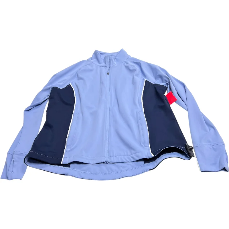 Athletic Jacket By Lou And Grey In Blue, Size: Xl