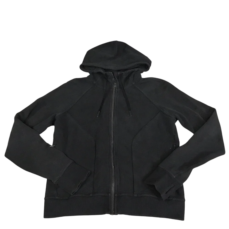 Athletic Jacket By Lululemon In Black, Size: 10 Hooded Jacket Caped Jacket Shawl Collar Jacket Athletic Jacket By Lululemon In Black, Size: 10 Hooded Jacket Caped Jacket Shawl Collar Jacket