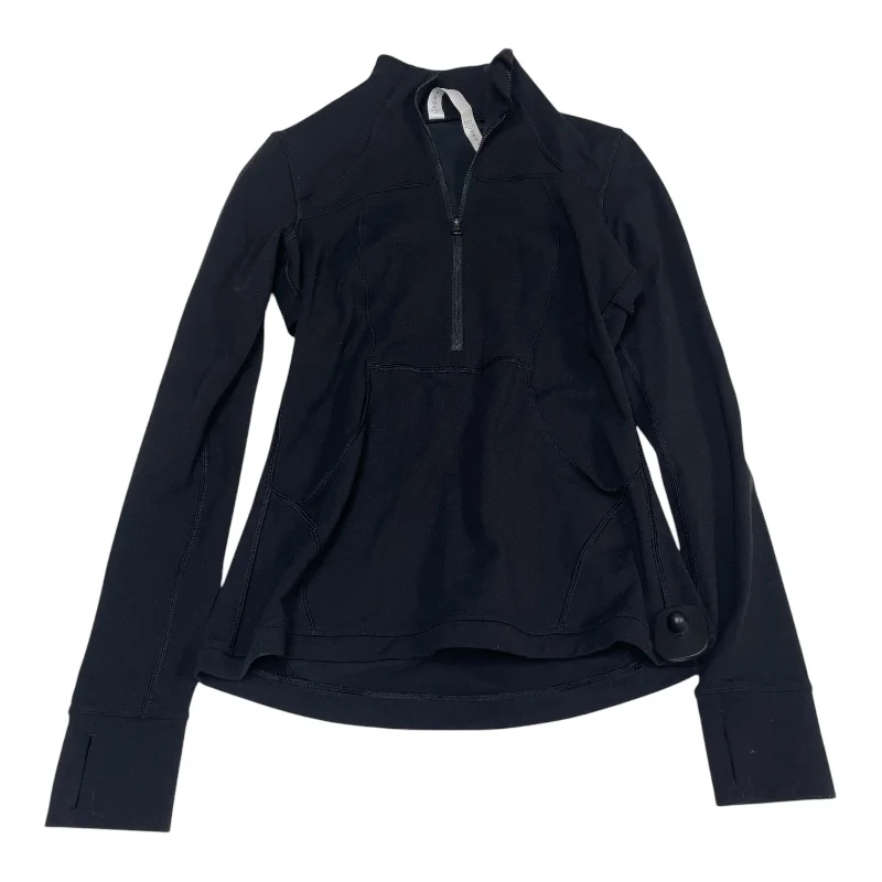 Athletic Jacket By Lululemon In Black, Size: 6 Welt Pockets Slit Pockets Flap Pockets Athletic Jacket By Lululemon In Black, Size: 6 Welt Pockets Slit Pockets Flap Pockets
