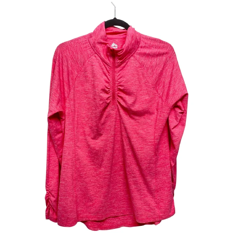 Athletic Jacket By Rbx In Pink, Size: L