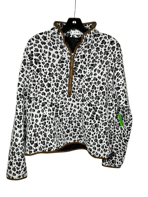 Athletic Jacket By Thml In Animal Print, Size: S Faux Fur Fabric Real Fur Fabric Shearling Fabric Athletic Jacket By Thml In Animal Print, Size: S Faux Fur Fabric Real Fur Fabric Shearling Fabric