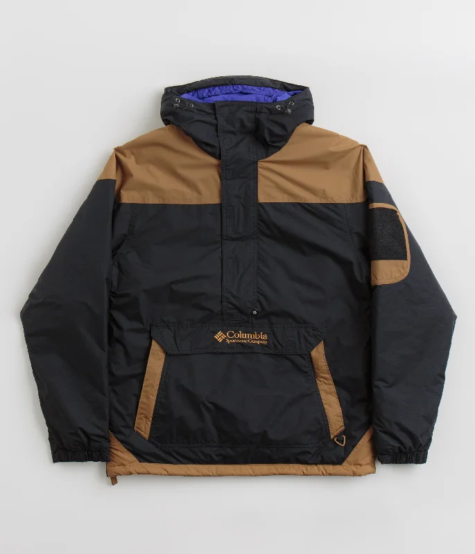 Columbia Challenger II Insulated Pullover Jacket - Black / Camel Brown