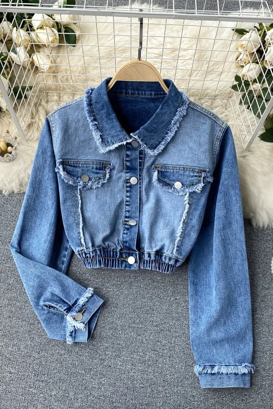 Denim jacket jacket  1508 Faux Fur Fabric Real Fur Fabric Shearling Fabric
