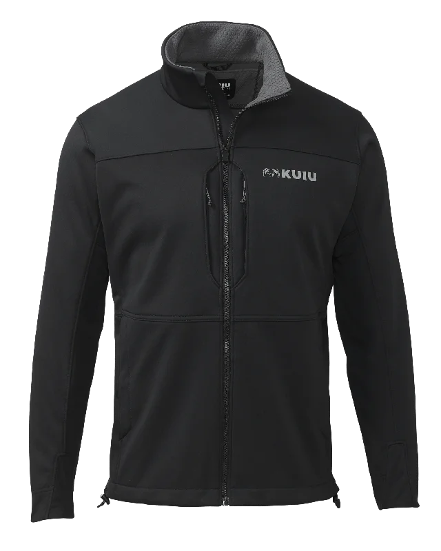 Encounter Jacket | Black Cotton Fabric Linen Fabric Terry Fabric