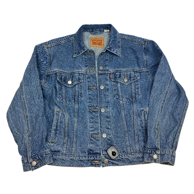 Jacket Denim By Levis In Blue Denim, Size: Xl Oversized Jacket Tailored Jacket Straight Jacket Jacket Denim By Levis In Blue Denim, Size: Xl Oversized Jacket Tailored Jacket Straight Jacket