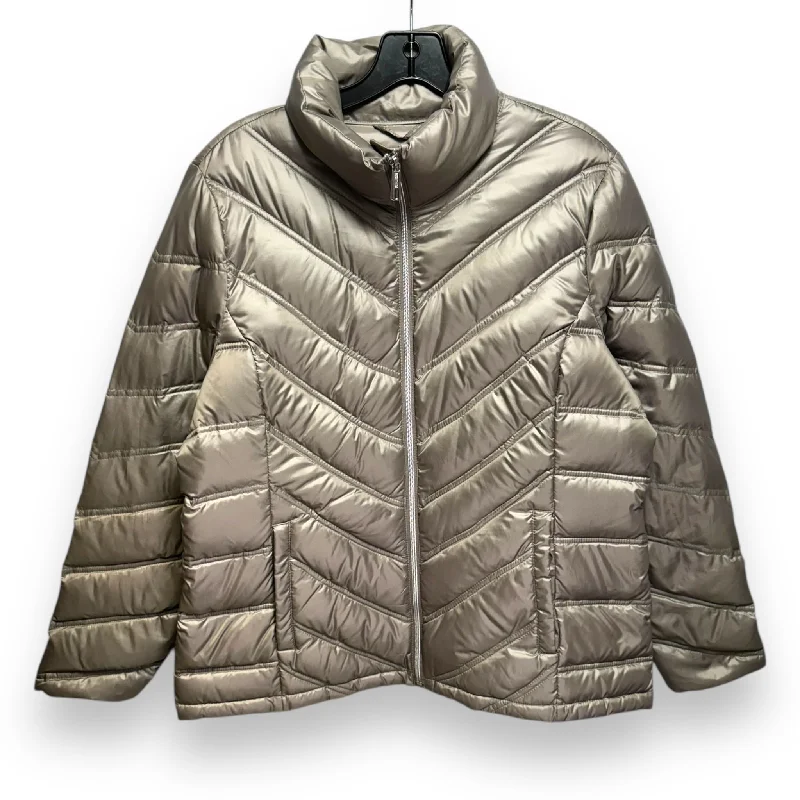 Jacket Puffer & Quilted By Kenneth Cole Reaction In Grey, Size: Xl Belted Jacket Elasticated Jacket Padded Jacket Jacket Puffer & Quilted By Kenneth Cole Reaction In Grey, Size: Xl Belted Jacket Elasticated Jacket Padded Jacket