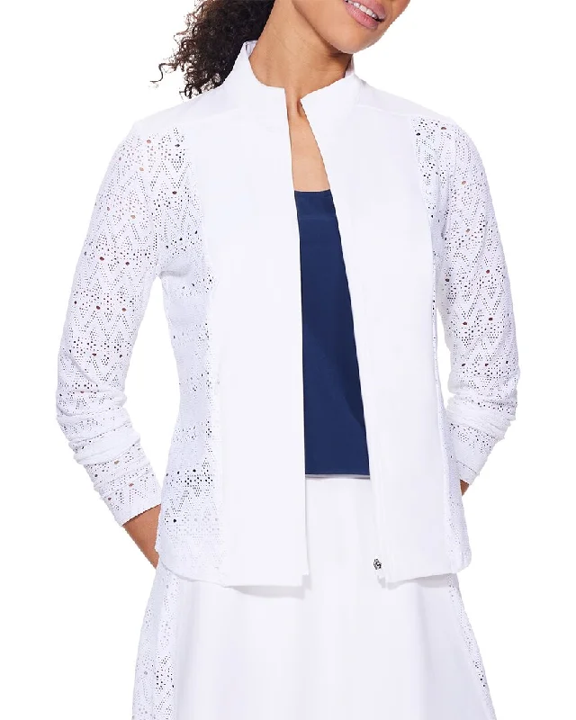 NIC+ZOE Active Lace Jacket Chenille Fabric Brocade Fabric Lace Fabric
