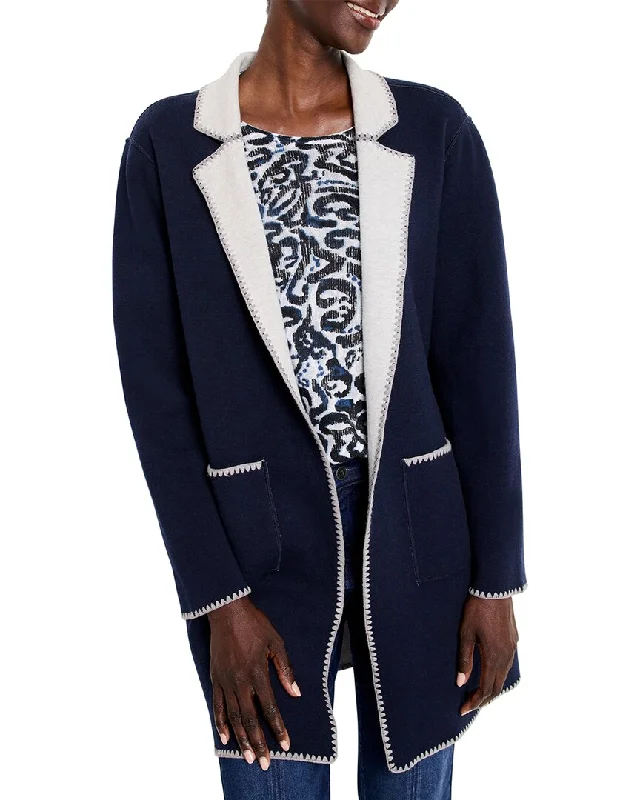 NIC + ZOE Cool Nights Reversible Knit Jacket Chenille Jacket Brocade Jacket Lace Jacket NIC + ZOE Cool Nights Reversible Knit Jacket Chenille Jacket Brocade Jacket Lace Jacket