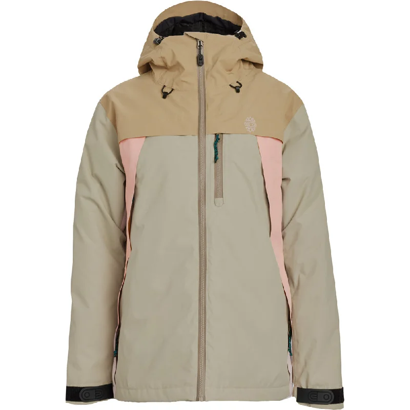 Sassy Beast Snowboard Jacket - Womens Zip Front Button Front Snap Front